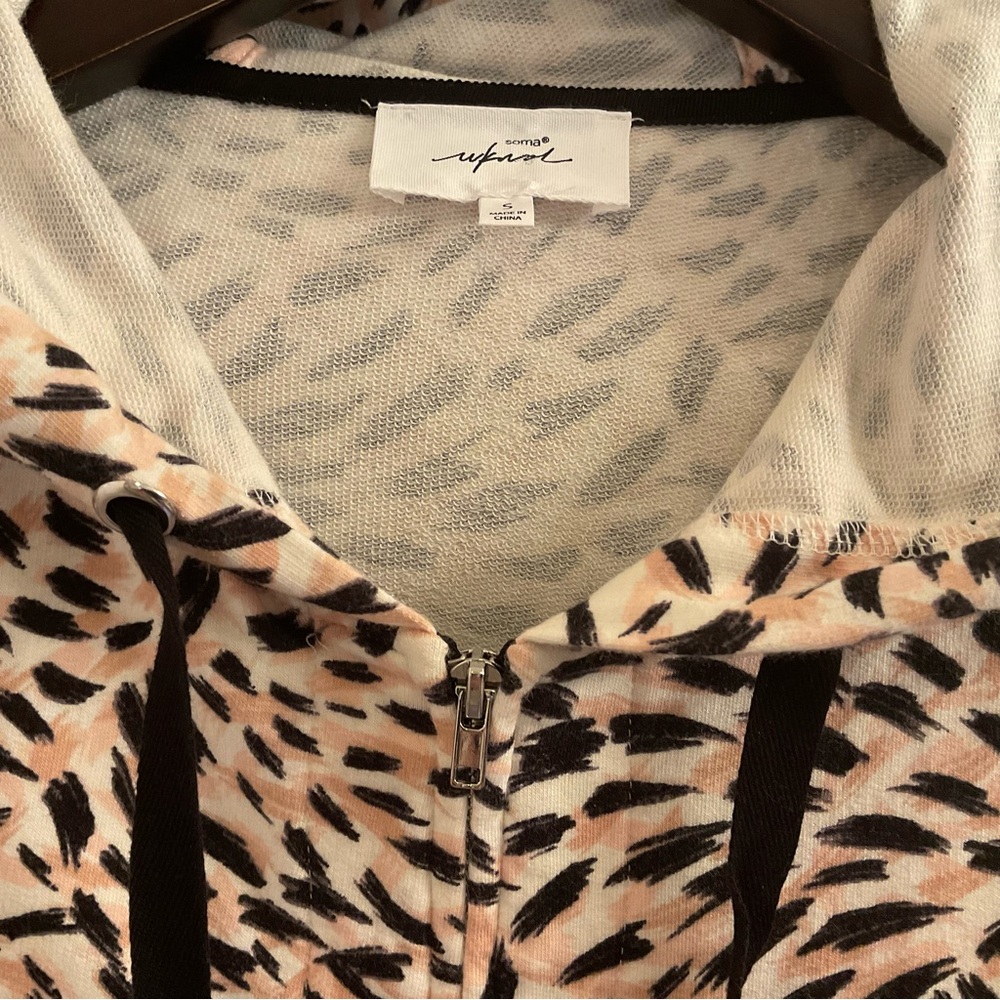 Soma Wknd Cotton Terry Zip Up Jacket / Hoodie - In the Wild - Size Small - Picture 5 of 8